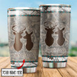 Deer Couple Custom Name Stainless Steel Tumbler 20Oz - Amaze Style™-Tumbler