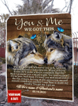 Love Wolf Couple Blanket - Amaze Style™-