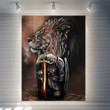 Knight Templar Lion 3D All Over Printed Poster Vertical - Amaze Style™