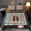 Deer Couple Customize Name Bedding Set - Amaze Style™-Bedding Set