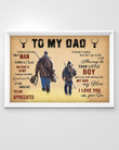 To My Dad Dad Hunting 3D All Over Printed Poster Horizontal - Amaze Style™-Poster