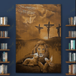 Jesus - Awesome lion and a lamb Poster Vertical - Amaze Style™