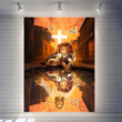 Jesus Lion Lamp 3D All Over Printed Poster Vertical - Amaze Style™