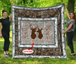 Deer Couple Customize Name Quilt - Amaze Style™-Quilt