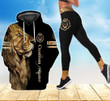Customize Name King Lion Combo Hoodie + Legging - Amaze Style™