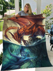 Couple Dragon 3D All Over Printed Blanket - Amaze Style™-blanket
