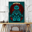 Aztec Dios De La Muerte Mural Art 3D All Over Printed Canvas - 