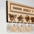 Aztec Calendar Choose Wisely 3D All Over Printed Key Holder - 