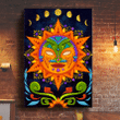 Mexica Aztec Mandala Sol 3D All Over Printed Canvas - 
