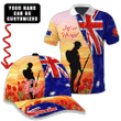 Australian Poppy Lest We Forget Customize 3D All Over Printed Polo & Baseball Cap - AM Style Design