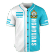 Honduras Half & Half Customized 3D All Over Printed Baseball Shirt & Cap - AM Style Design