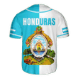 Honduras Half & Half Customized 3D All Over Printed Baseball Shirt & Cap - AM Style Design