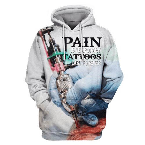 3D All Over Print Tattoo Hoodie
