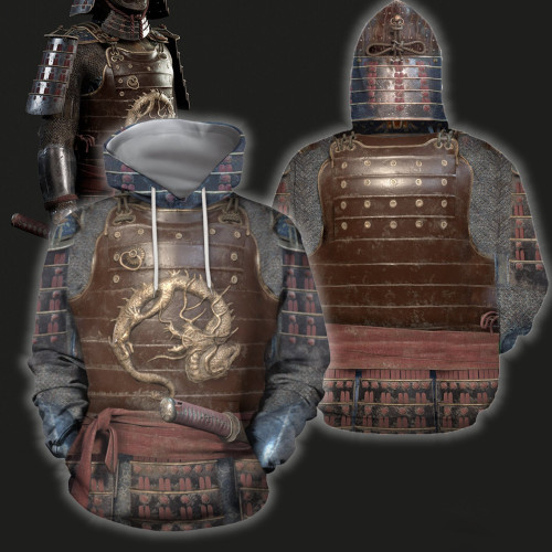 3D All Over Printed Dragon Samurai Armor