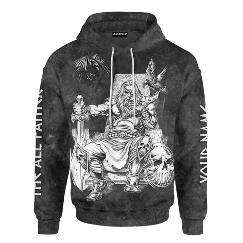 Viking The All Father Odin God Customized 3D All Over Printed Shirt - 