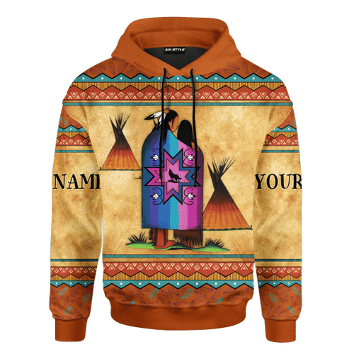 Native American Symbols Of Love When Energy And Spirits Connect Two Souls Ledger Art Native American Patterns Customized 3D All Over Printed Shirt - 