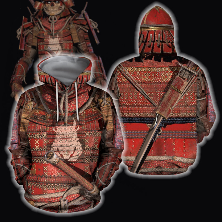 3D All Over Printed Samurai Hoodie - Amaze Style™