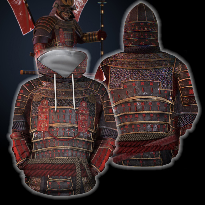 3D All Over Printed Samurai Armor Tops For Men - Amaze Style™
