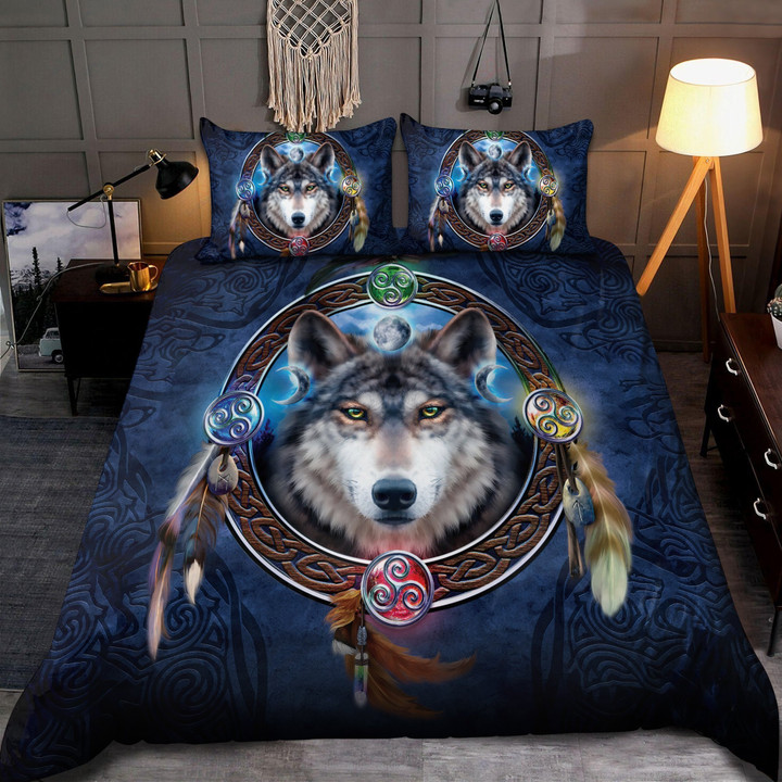 Celtic Wolf 3D All Over Printed Bedding Set - Amaze Style™-Bedding Set