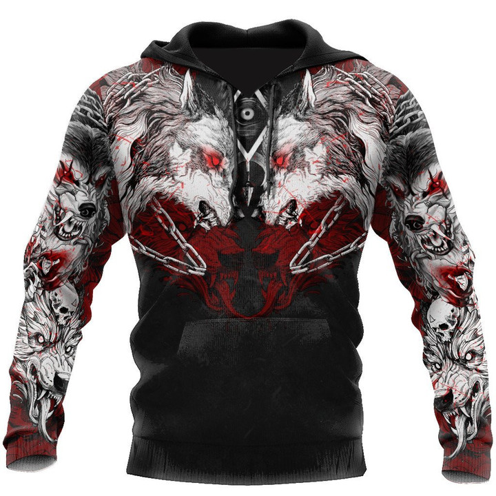 Wolf Tattoo 3D All Over Printed Unisex Shirt - Amaze Style™-Apparel