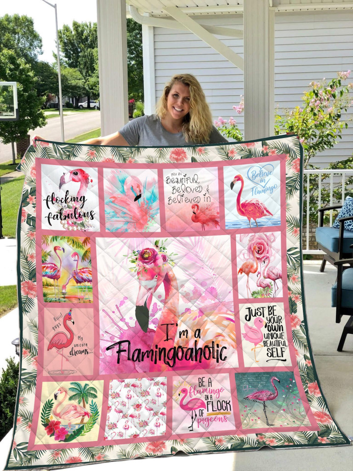 Beautiful Flamingoaholic Quilt Blanket Pi25082002-MEI - Amaze Style™-Quilt