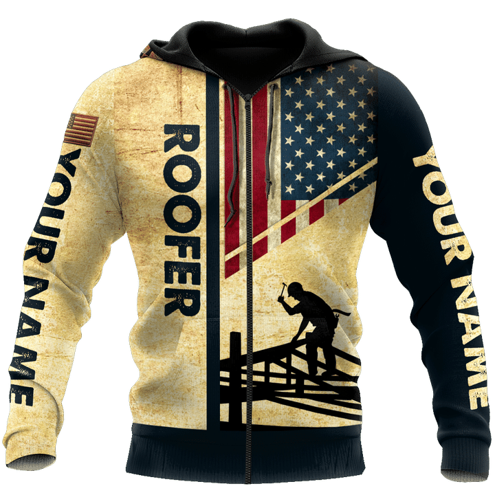Personalized American Roofer All Over Printed Hoodie For Men MEI - Amaze Style™