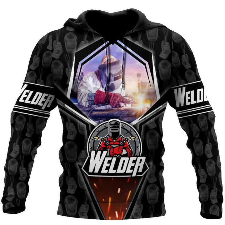 Awesome Welder All Over Printed Hoodie For Men MEI - Amaze Style™-Apparel