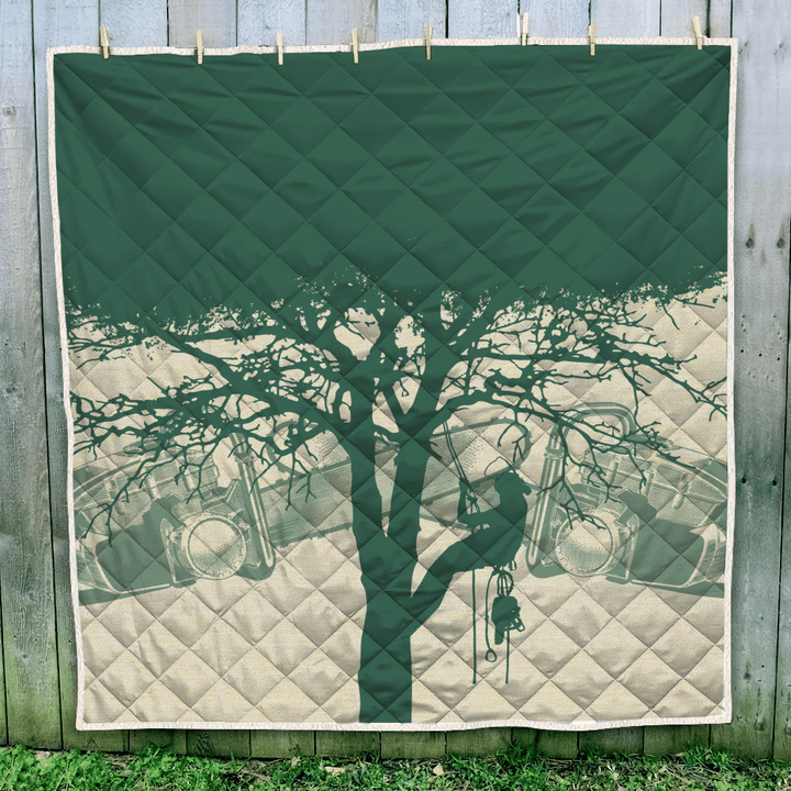 Premium All Over Printed Arborist Logger Lumberjack Chainsaw Quilt MEI - Amaze Style™