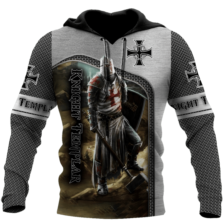 Premium Knight Templar Iron Pattern All Over Printed Shirts For Men And Women MEI - Amaze Style™-Apparel