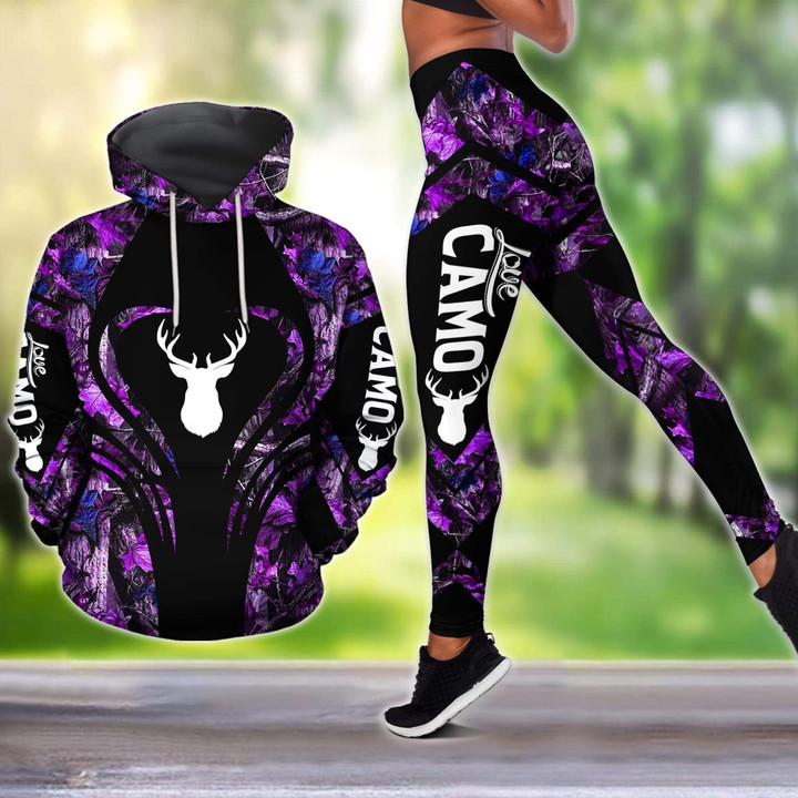 Camo Lover Combo Hoodie And Legging Outfit For Women MEI09222001-MEI - Amaze Style™-Apparel