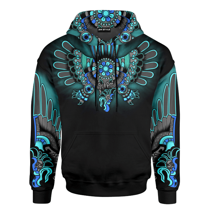 Aztec Eagles Chimalli Aztec Mexican Mural Art Customized 3D All Over Printed Shirt - 