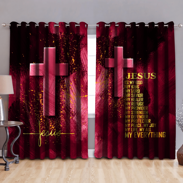 Premium 3D Design Curtain Easter Jesus Christian ML - Amaze Style™