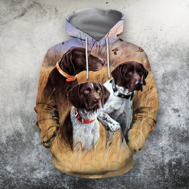 3D All Over Print 3 Hunting Dog Hoodie - Amaze Style™