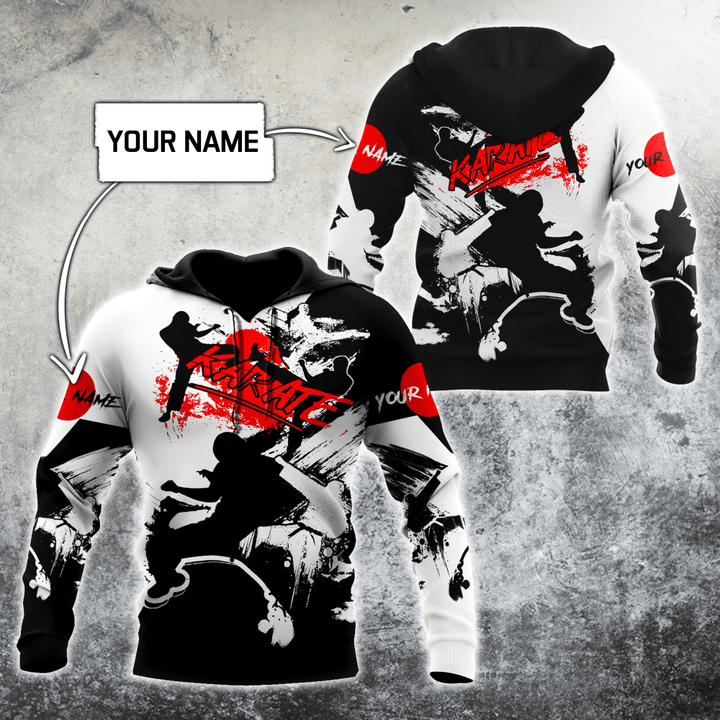 Customize Name KarateHoodie For Men And Women MH08032105 - Amaze Style™