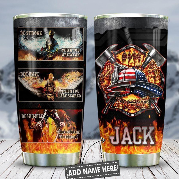 Personalized  Firefighter Customize Name Stainless Steel Tumbler 02032101.CTQH - Amaze Style™