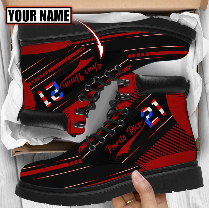 Customize Name Puerto Rico Boots For Men and Women Pi16042101 - Amaze Style™