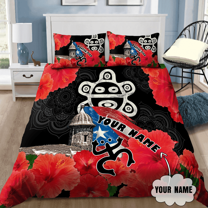 Customize Name Sol Taino Puerto Rico Bedding Set MH23022103 - Amaze Style™
