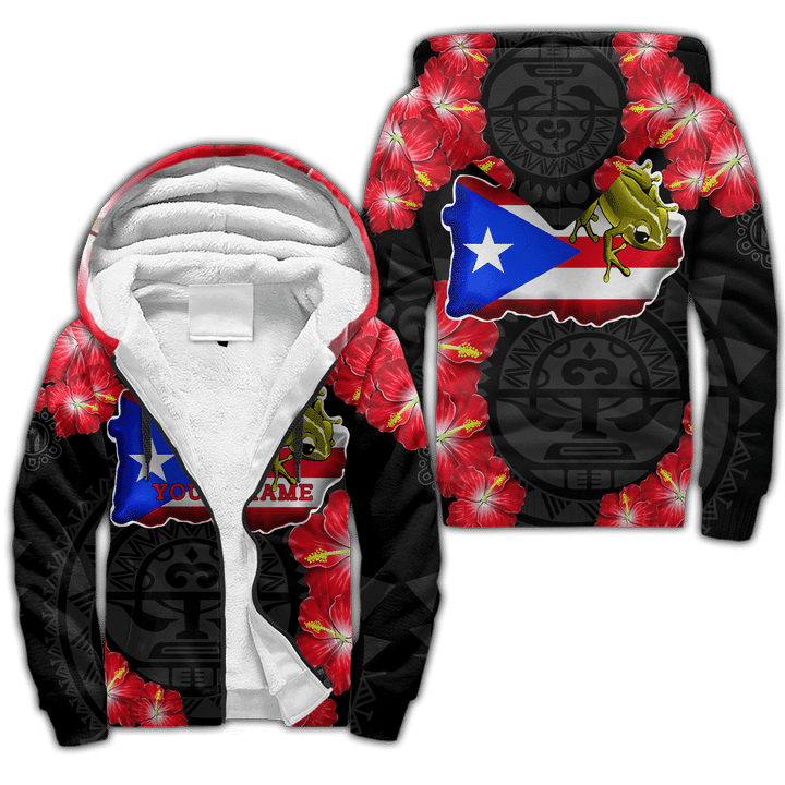 Customize Name Puerto Rico 3D All Over Printed For Men And Women Fleece Zip-up Hoodie SN17042101.S2 - Amaze Style™