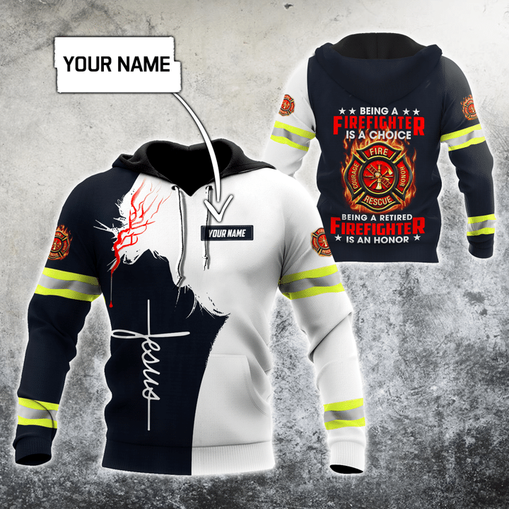 Customize Name Firefighter 3D All Printed Hoodie For Men And Women MH08012003 - Amaze Style™-Apparel
