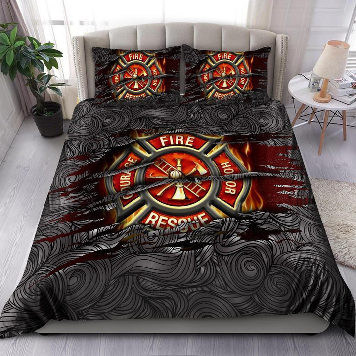 Symbol Firefighter Lover Bedding Set DQB08212002-TQH - Amaze Style™-Bedding Set