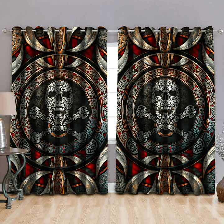 Celtic Skull Window Curtains MH01032104 - Amaze Style™