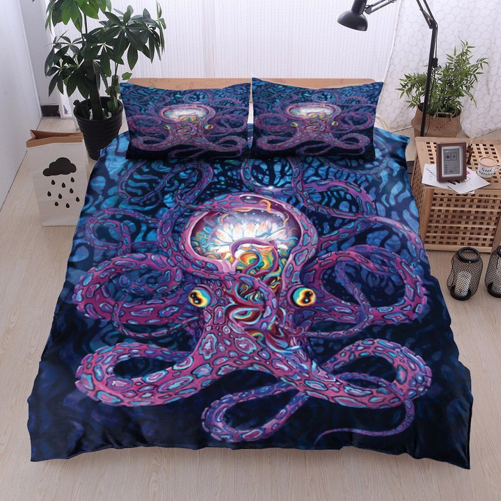 Hippie Octopus Bedding Set TQH200752 - Amaze Style™-BEDDING SETS