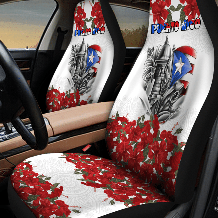 Manga Flower Puerto Rico Car Seat Cover MH24022104 - Amaze Style™