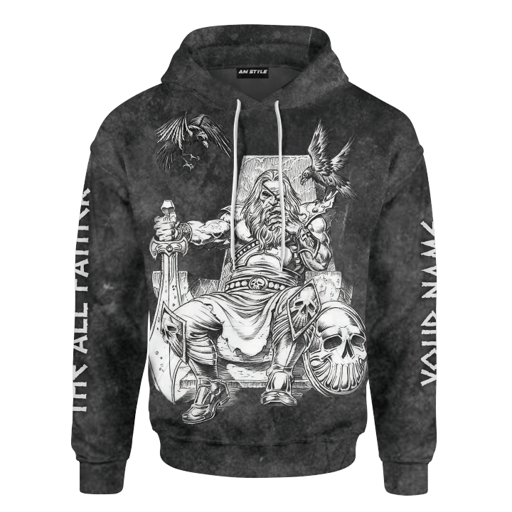 Viking The All Father Odin God Customized 3D All Over Printed Shirt - AM Style Design - Amaze Style™