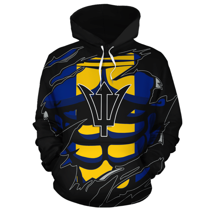 Barbados In Me All Over Hoodie black PL070 - Amaze Style™-Apparel
