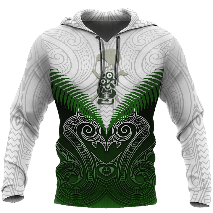 Maori Manaia Hoodie Green Rugby PL165BB - Amaze Style™-Apparel