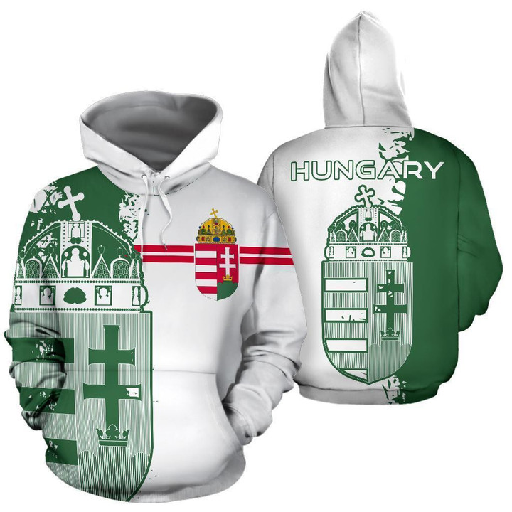 Hungary Flag Hoodie - Mystic PL191 - Amaze Style™-Apparel