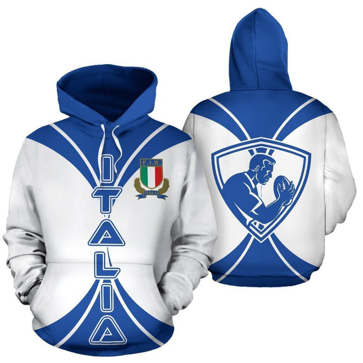 Italia Rugby All Over Zip-Up Hoodie - Amaze Style™