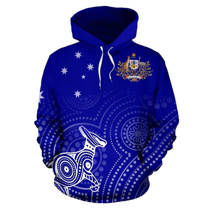 Australia Kangaroo Aboriginal Hoodie  -NNK1483 - Amaze Style™-Apparel