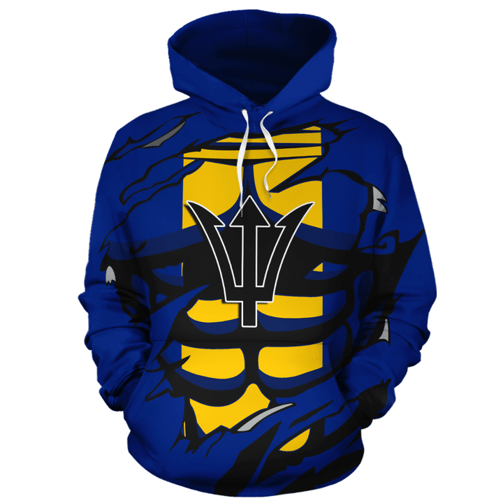 Barbados In Me All Over Hoodie blue PL069 - Amaze Style™-Apparel